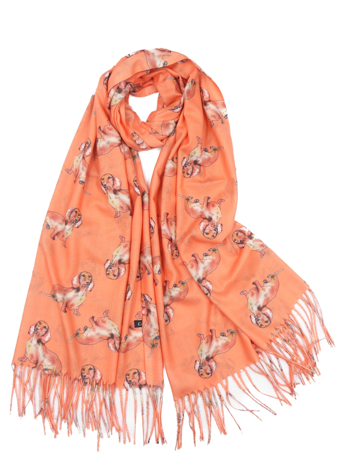 Cute Sausage Dogs Printed Dachshund Soft Pashmina For Dog Lovers