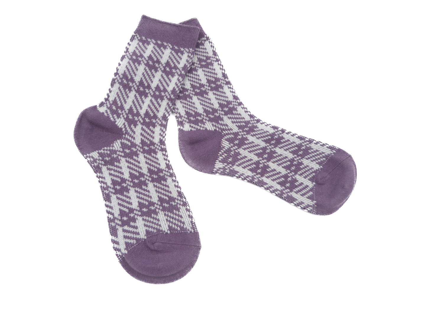 Checkered Tartan Diamond Printed Socks
