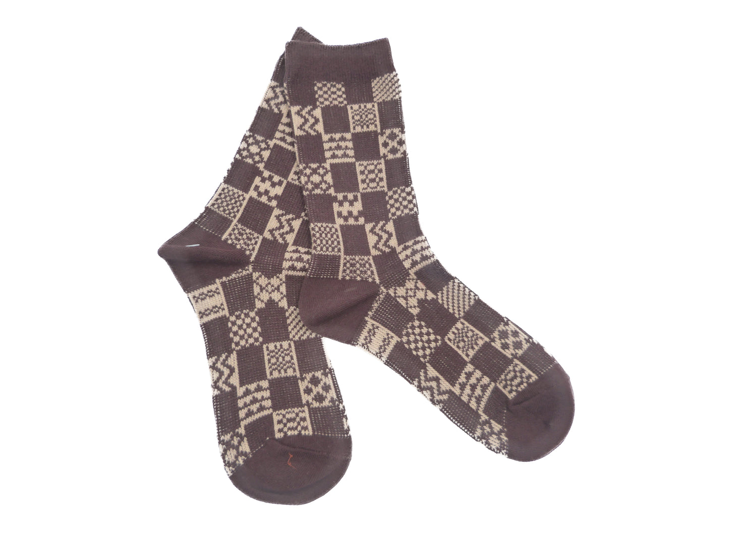 Checkered Tartan Printed Socks