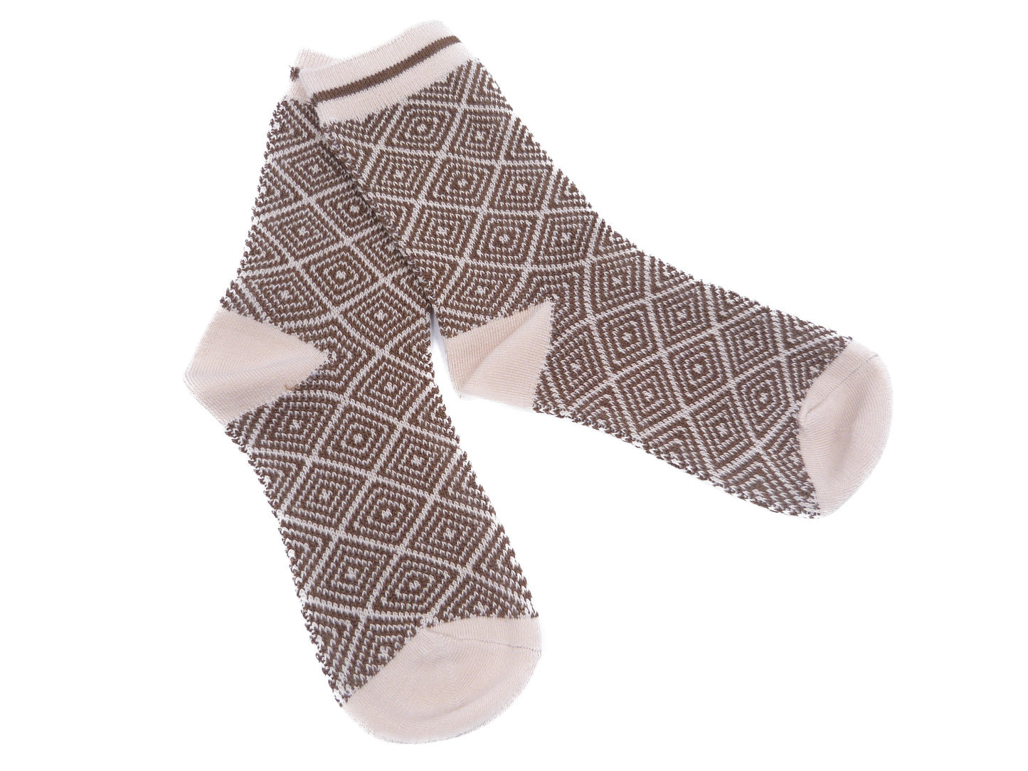 Diamond Checkered Tartan Printed Socks