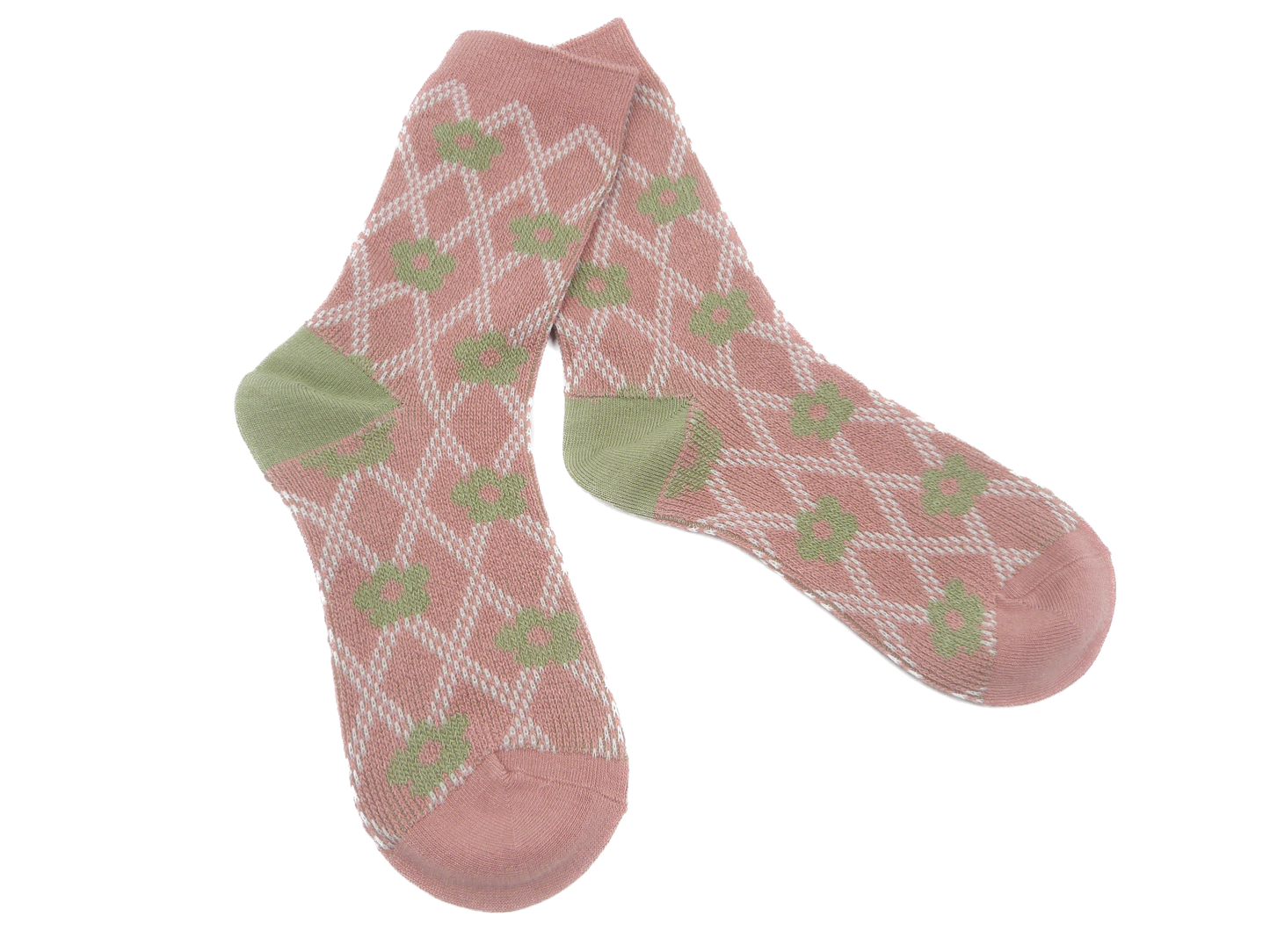 Flower Daisy Tulip Pattern Printed Socks