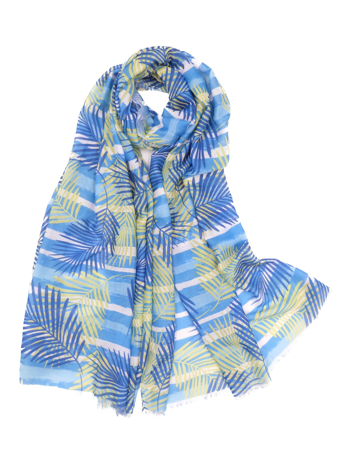 Rainforest Tree Leaf Print Scarf Come With Gift Box