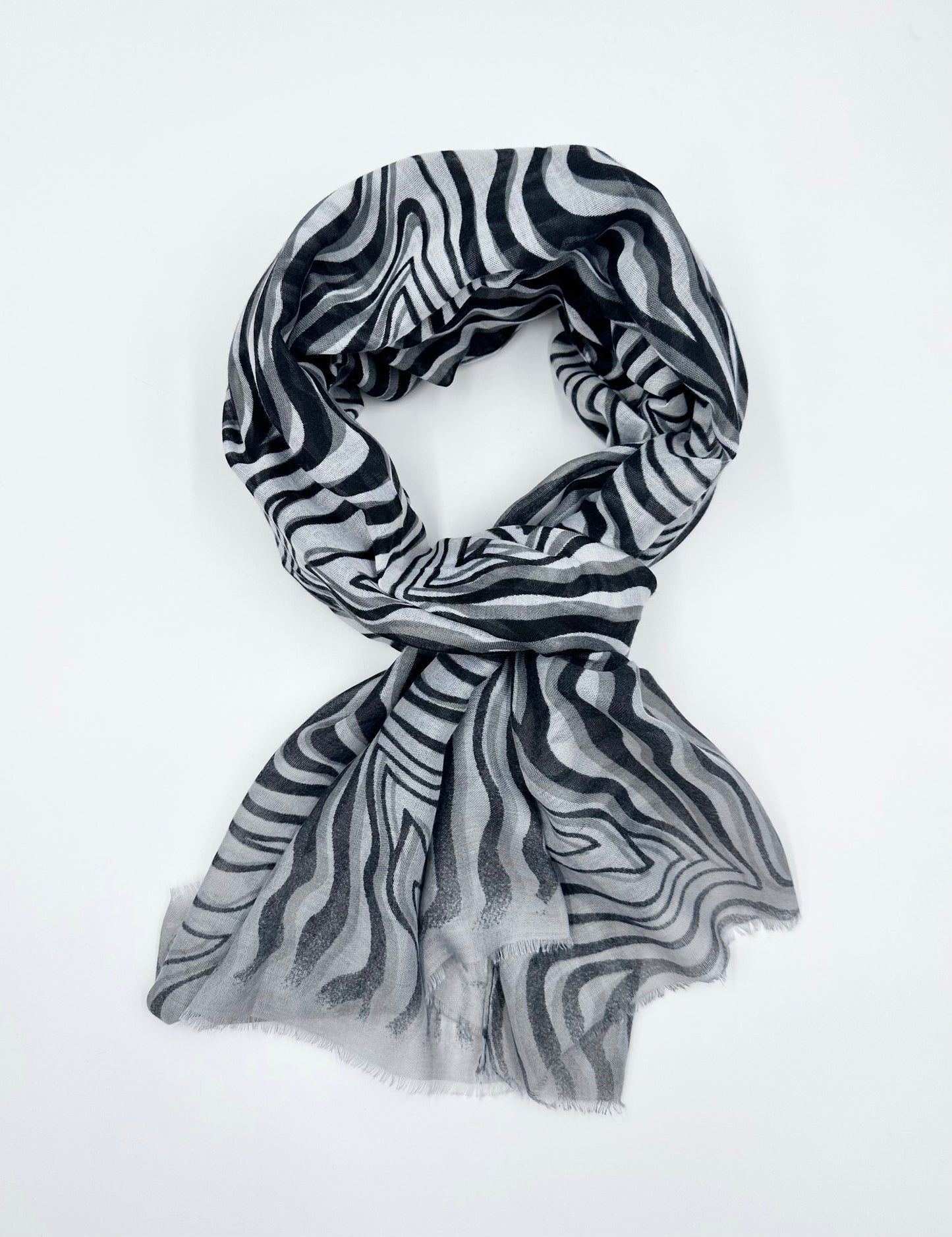 Waves Strips Printed  Scarf Shawl Wrap