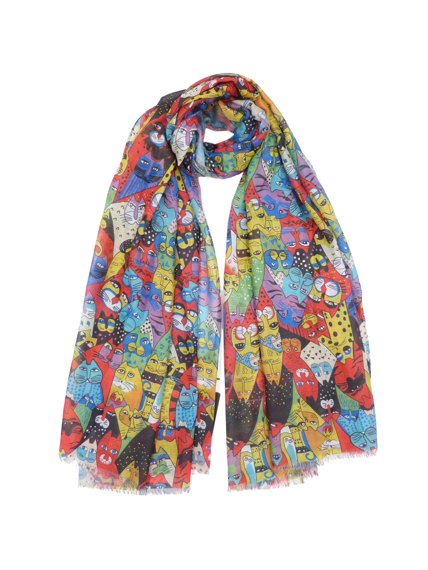 Cute Cats Printed Scarf For Cat Lovers