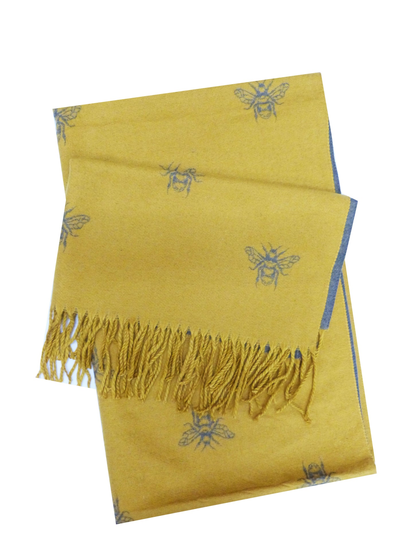 Bee Printed Pashmina Wrap Winter Blanket Scarf