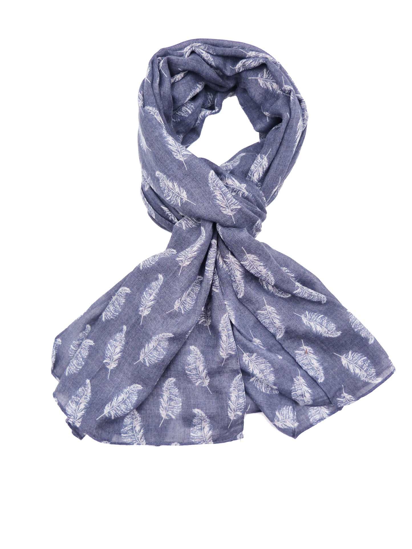 Printed Feather Scarf