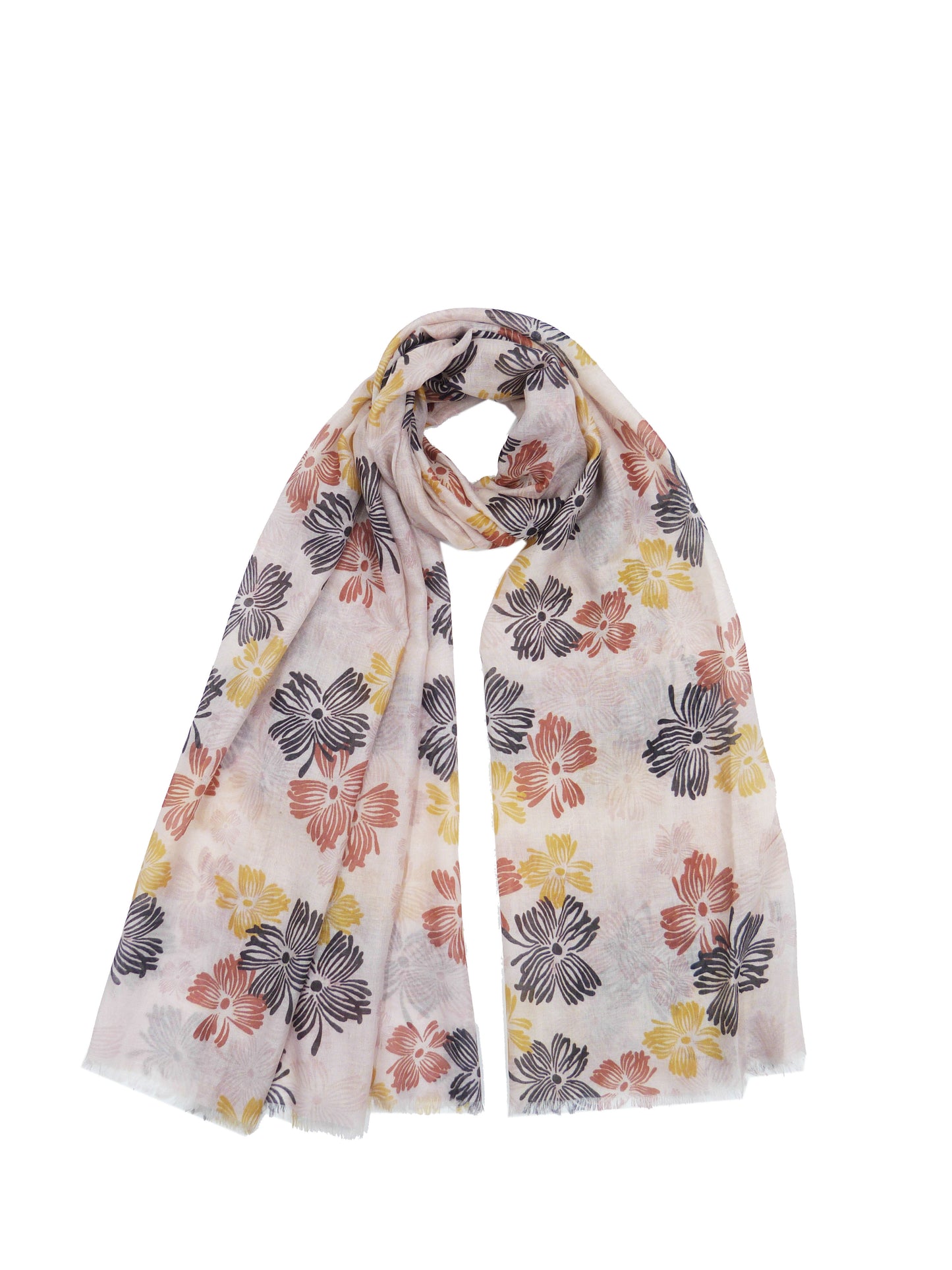 Flower Patterned High Quality Fashion Scarf