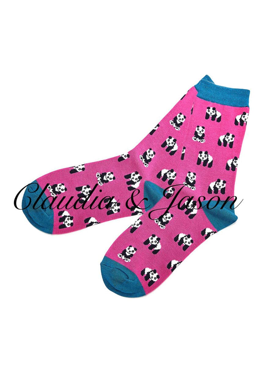 Panda Patterned Socks Claudia & Jason Scarfs 