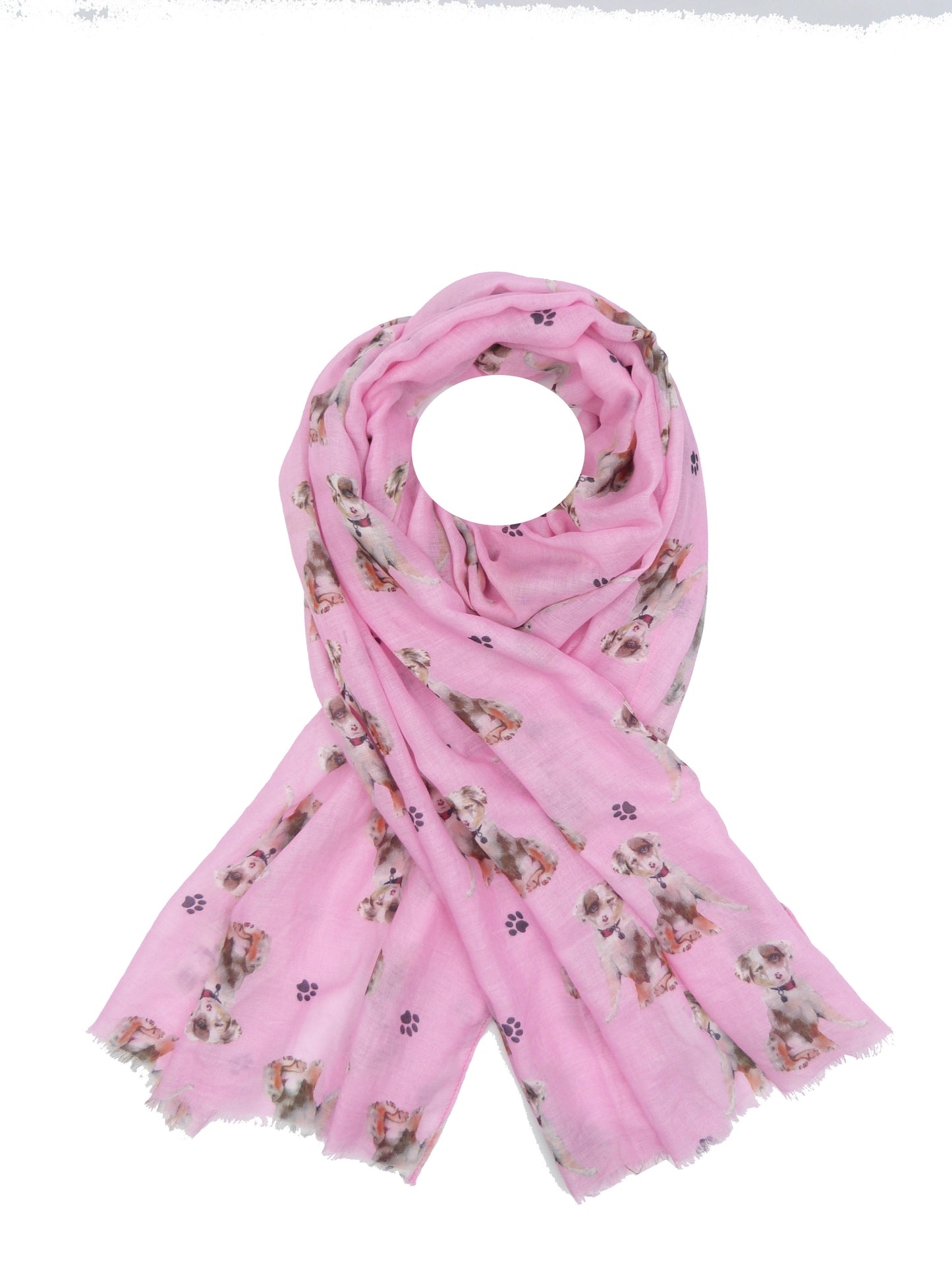 Sheep Dog Print Scarf Come With Free Gift Box