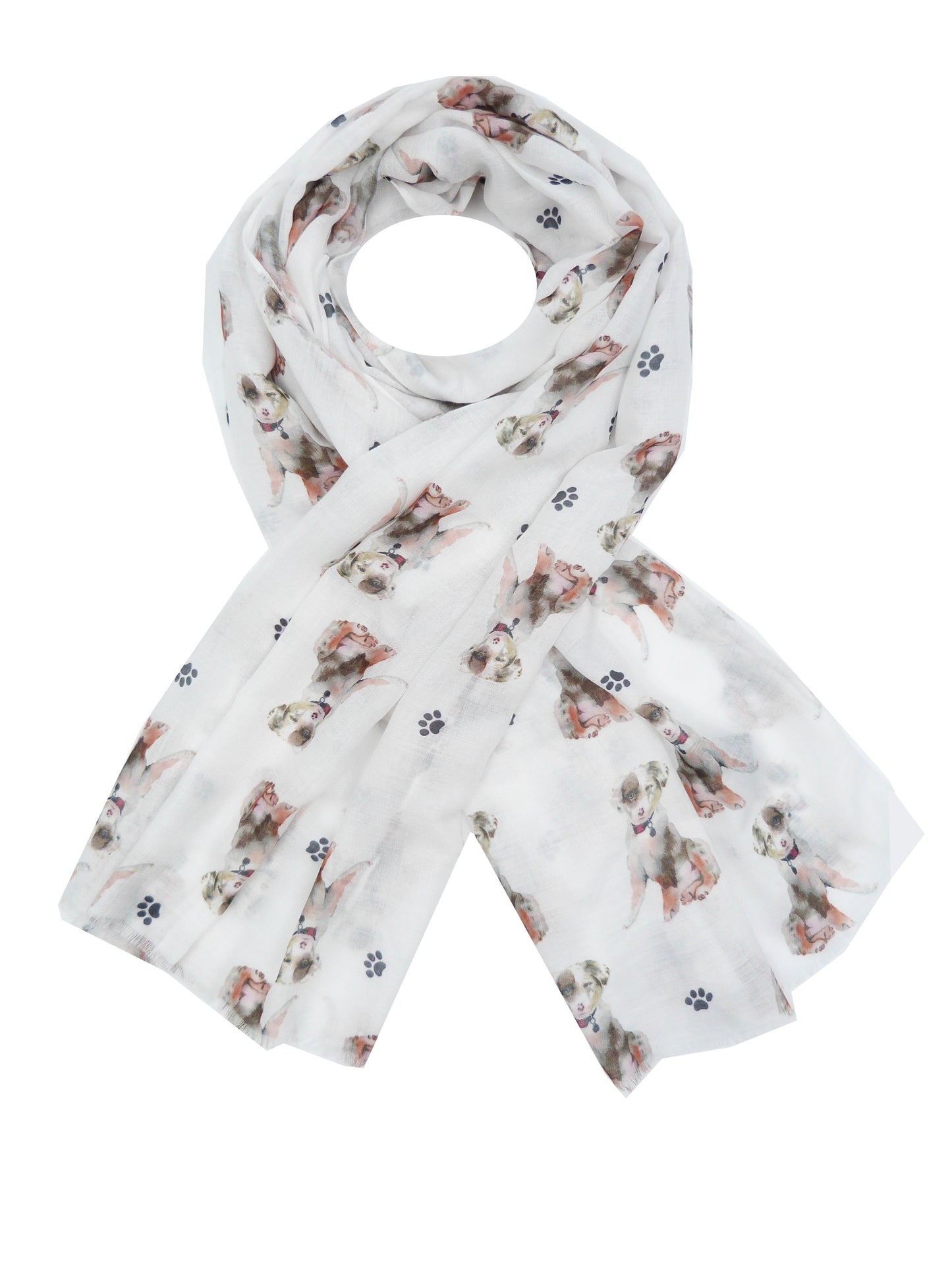 Sheep Dog Print Scarf Come With Free Gift Box